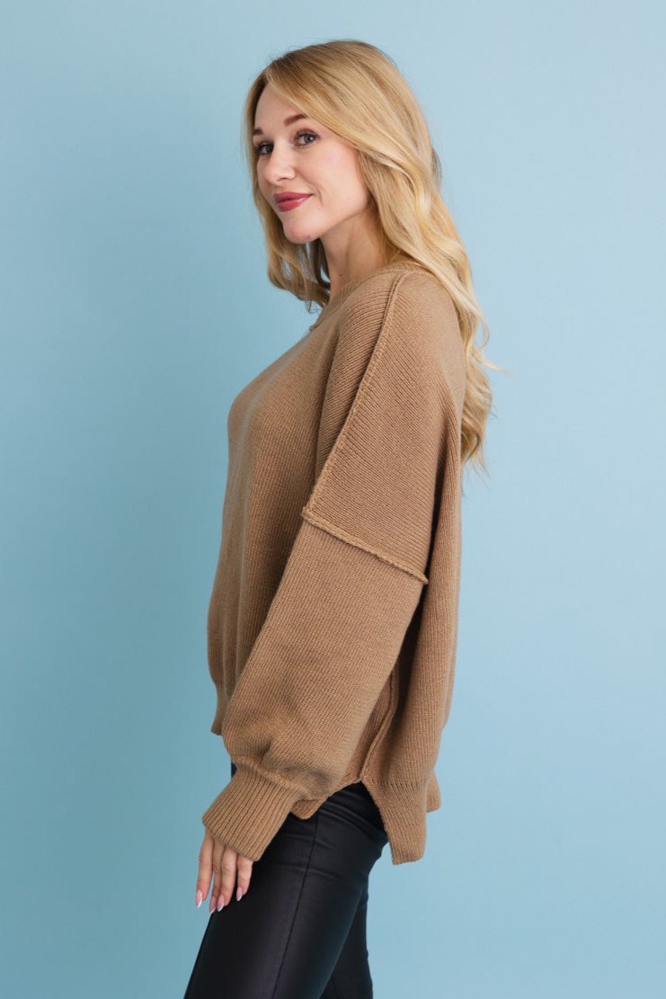 Cozy Mood Oversized Pullover Sweater - NeoKira Unlimited