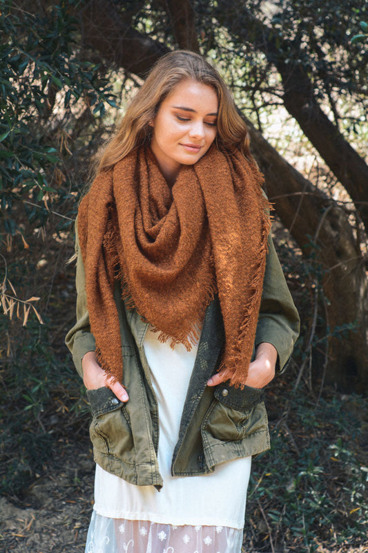 Luxury Mohair Square Scarf – Cozy & Elegant Wrap - NeoKira Unlimited