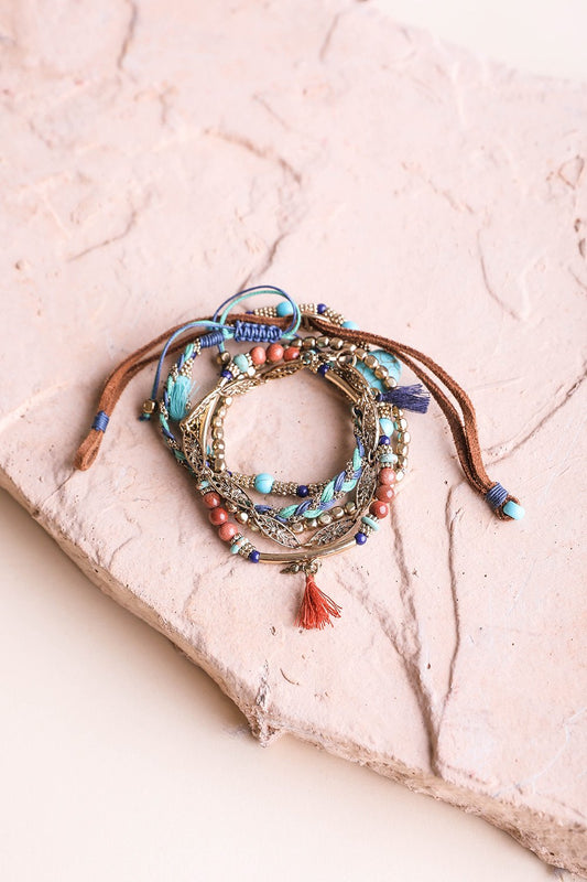 Beaded Suede Bracelet - NeoKira Unlimited