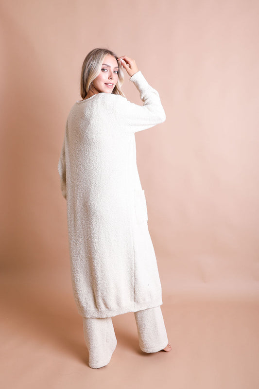 Ultra-soft Boucle Longline Cardigan - NeoKira Unlimited