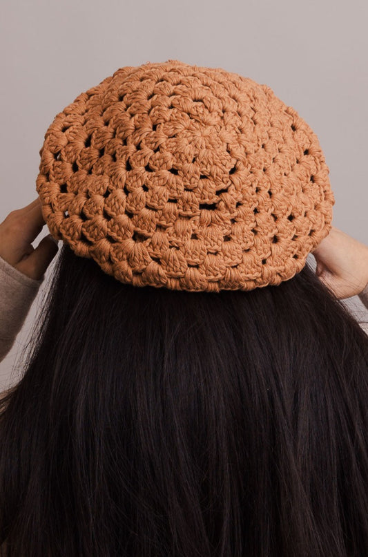 Darling Crochet 100% Cotton Knitted Beret - NeoKira Unlimited