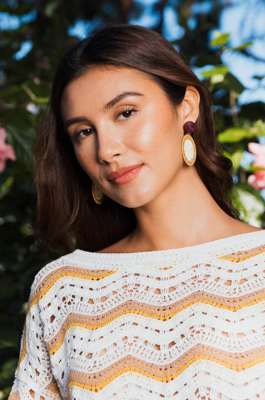 Earthy Chic Raffia Dangle Earrings - NeoKira Unlimited