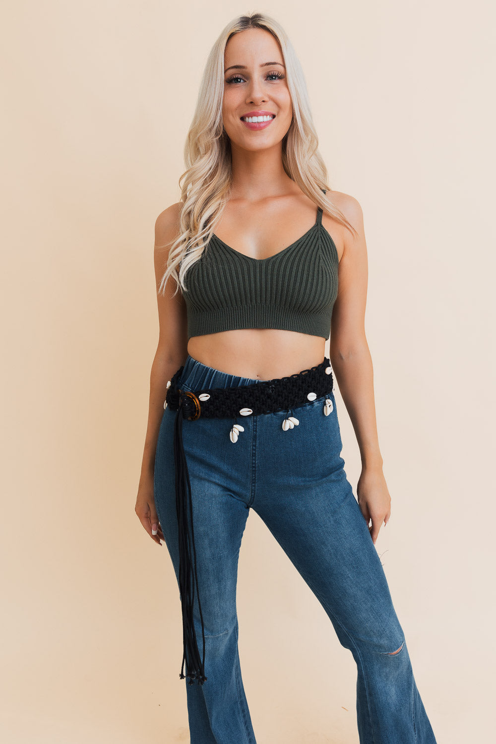 Seashell Serenade Braided Tie-Up Belt - NeoKira Unlimited