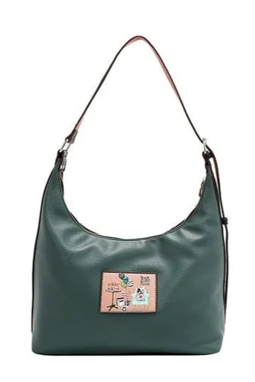 Nicole Lee USA Party King Shoulder Bag with 2 Accessory Front Pockets - NeoKira Unlimited