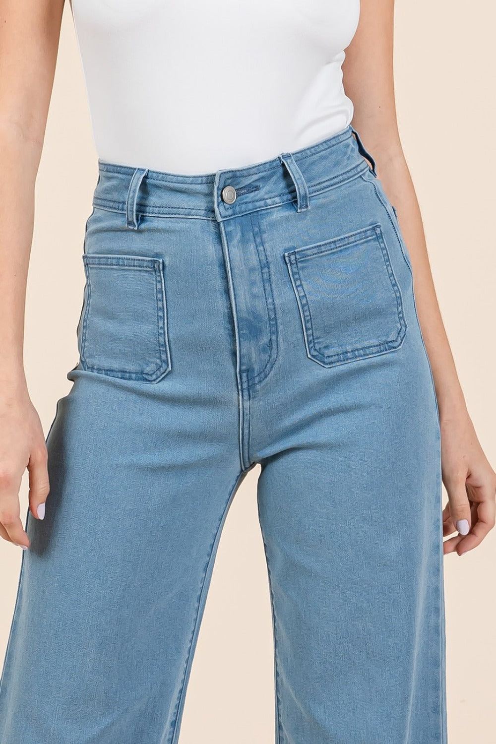 Mittoshop High Waist Wide Leg Jeans - NeoKira Unlimited