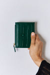 David Jones Texture PU Leather Mini Wallet Wallet Trendsi GREEN One Size 