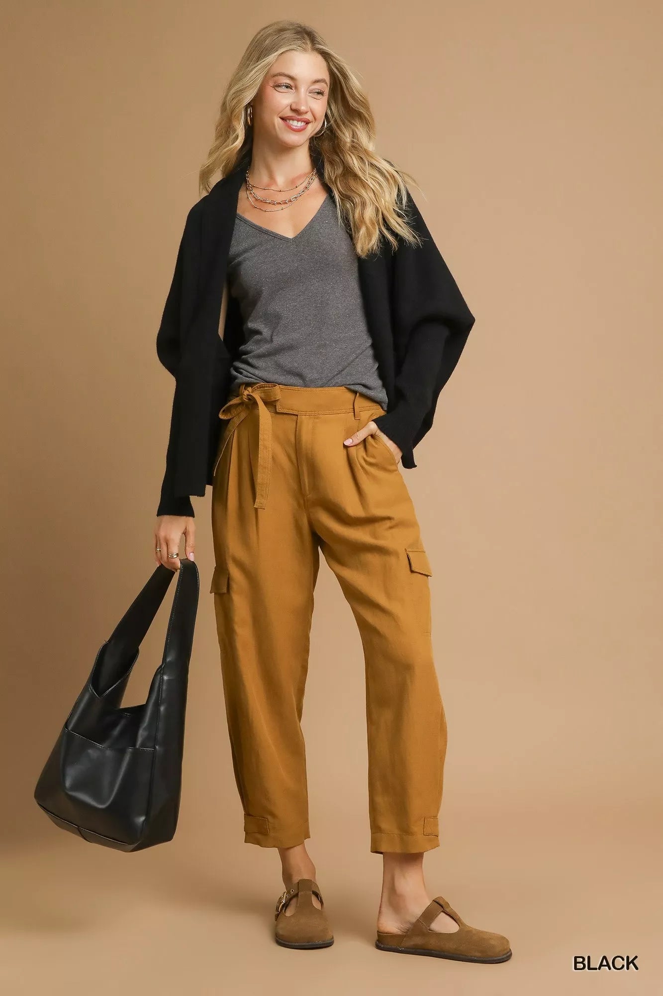 Umgee Open Front Cardigan with Front Pockets – Cozy Boho Chic Layering - NeoKira Unlimited