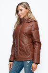 How Dare U Pocketed Zip Up Puffer Jacket with Removable Hood - NeoKira Unlimited