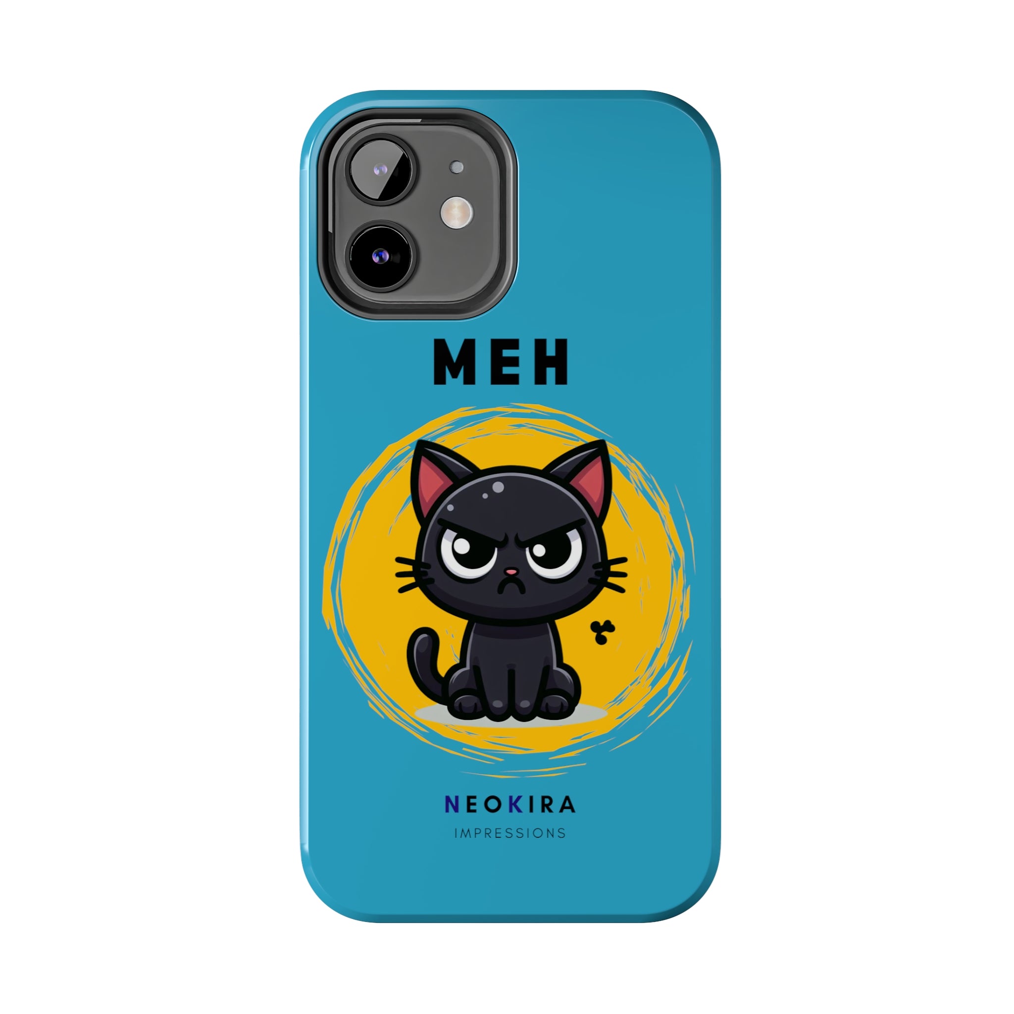 MEH (BLUE) Tough Phone Cases Phone Case Printify   