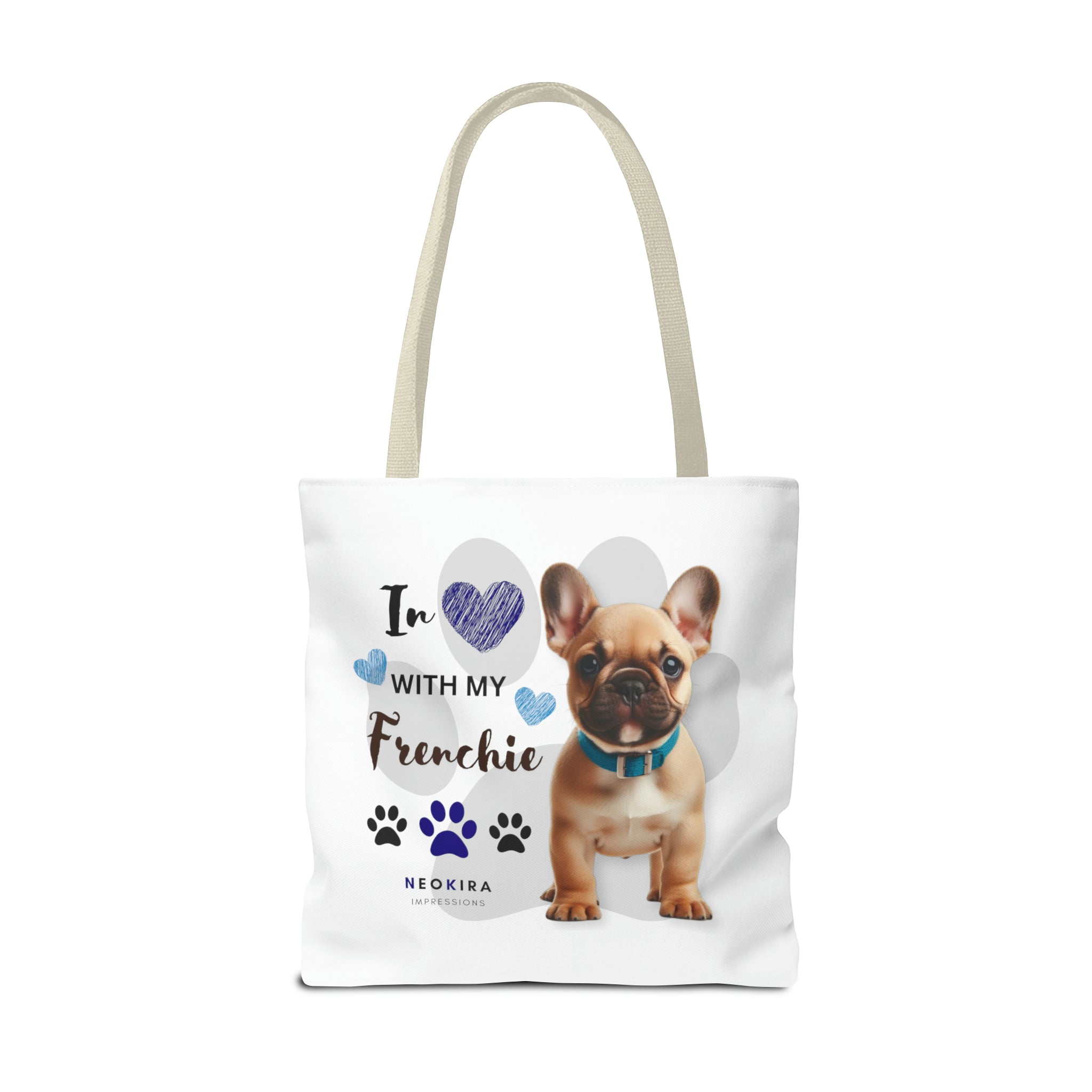 FRENCHIE Tote Bag Tote Bag Printify   