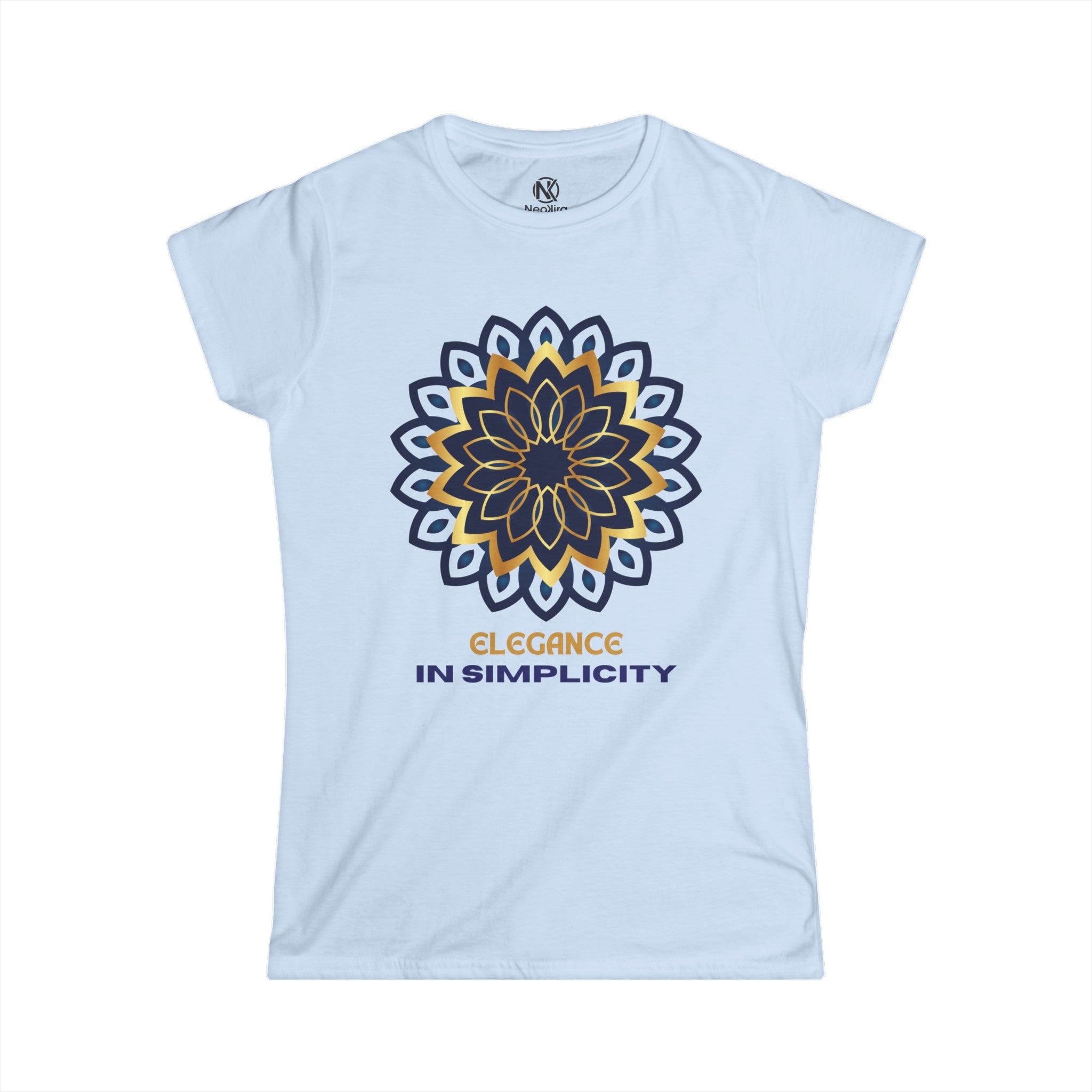 ELEGANCE IN SIMPLICITY  Women's Softstyle Tee T-Shirt Printify Light Blue S 