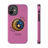 MOON AND STARS (PINK) Tough Phone Cases Phone Case Printify iPhone 12 Mini  