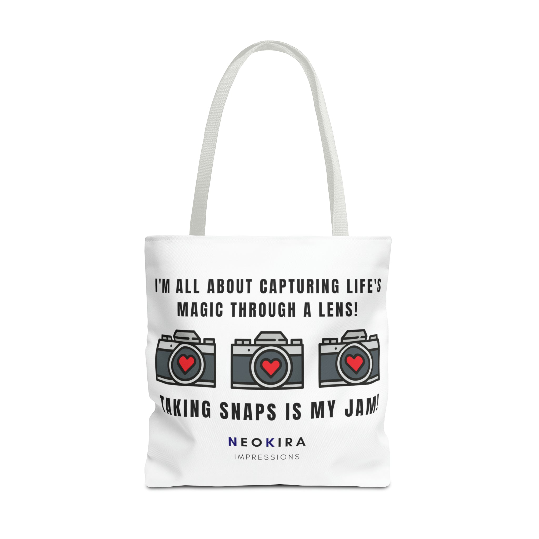 TAKING SNAPS IS MY JAM Tote Bag Tote Bag Printify 18