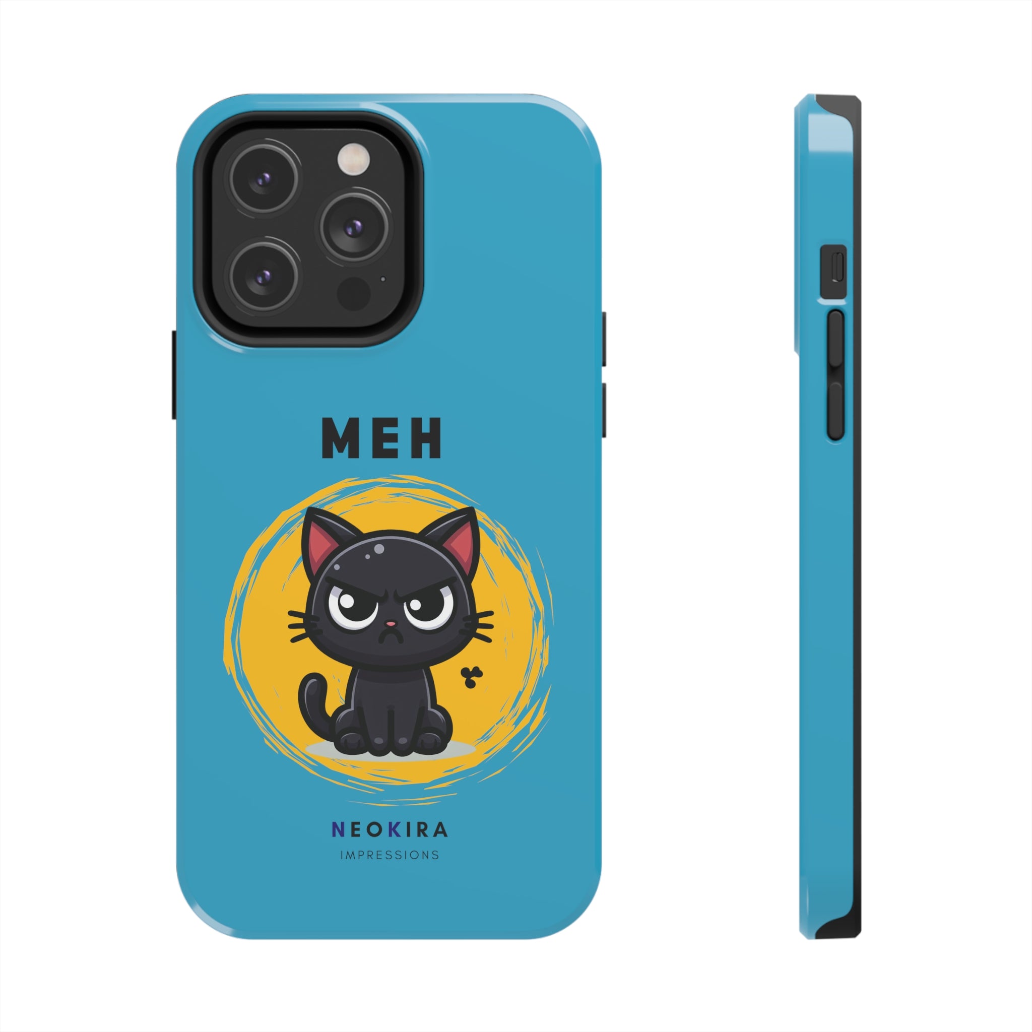 MEH (BLUE) Tough Phone Cases Phone Case Printify   