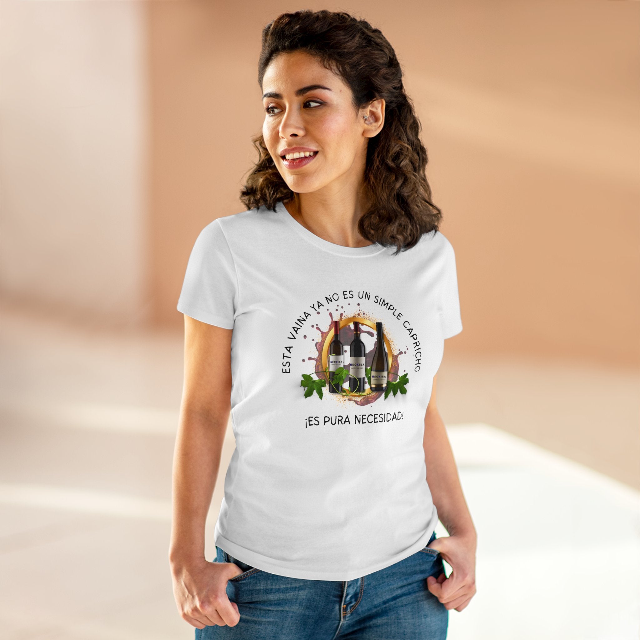 ESTA VAINA NO ES UN SIMPLE CAPRICHO Women's Midweight Cotton Tee T-Shirt Printify   