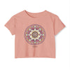 MANDALA Women's Festival Crop Top Crop Tee Printify Desert Pink XS 