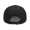 COOL TUXEDO CAT Dad Hat with Leather Patch (Round) Caps Printify   