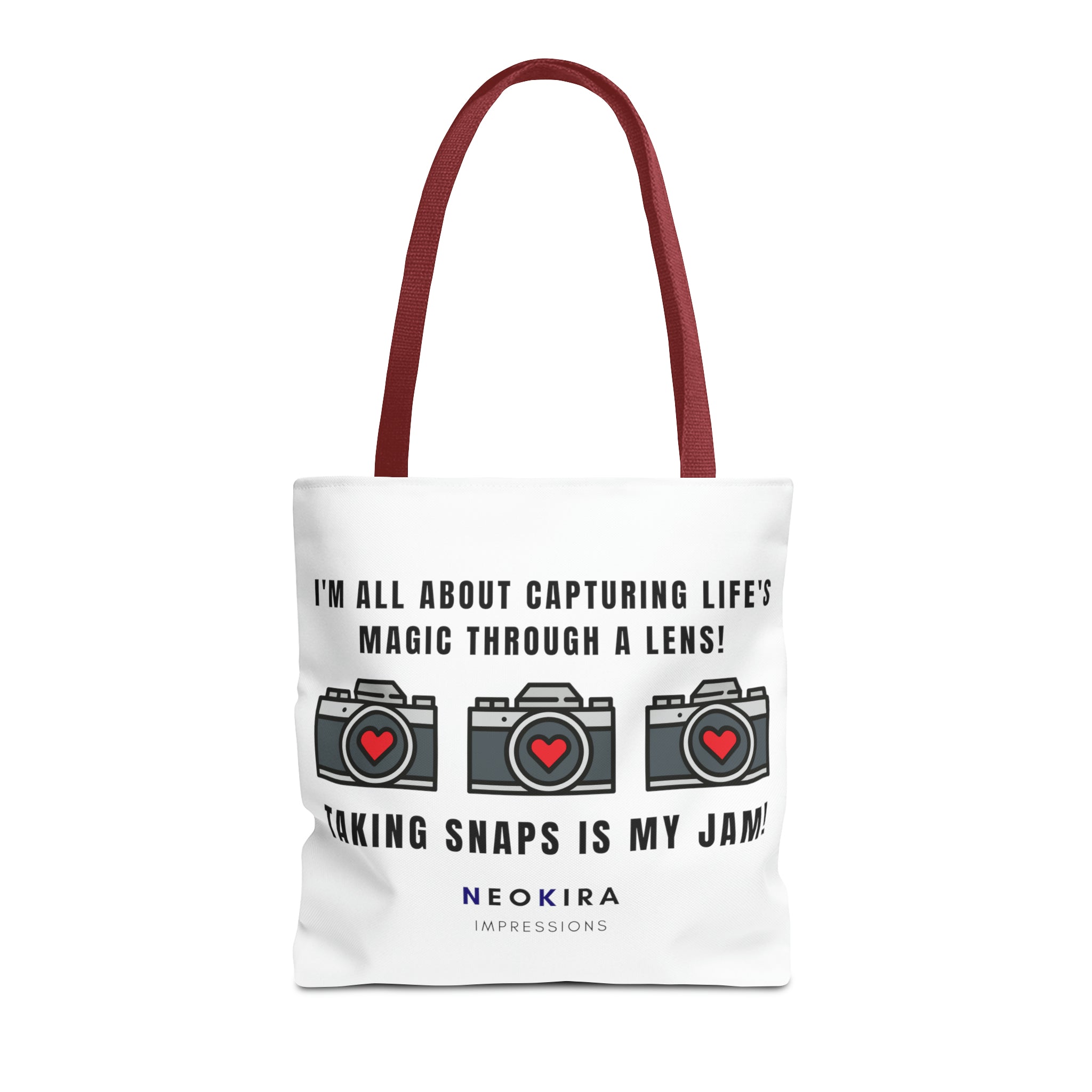 TAKING SNAPS IS MY JAM Tote Bag Tote Bag Printify 16