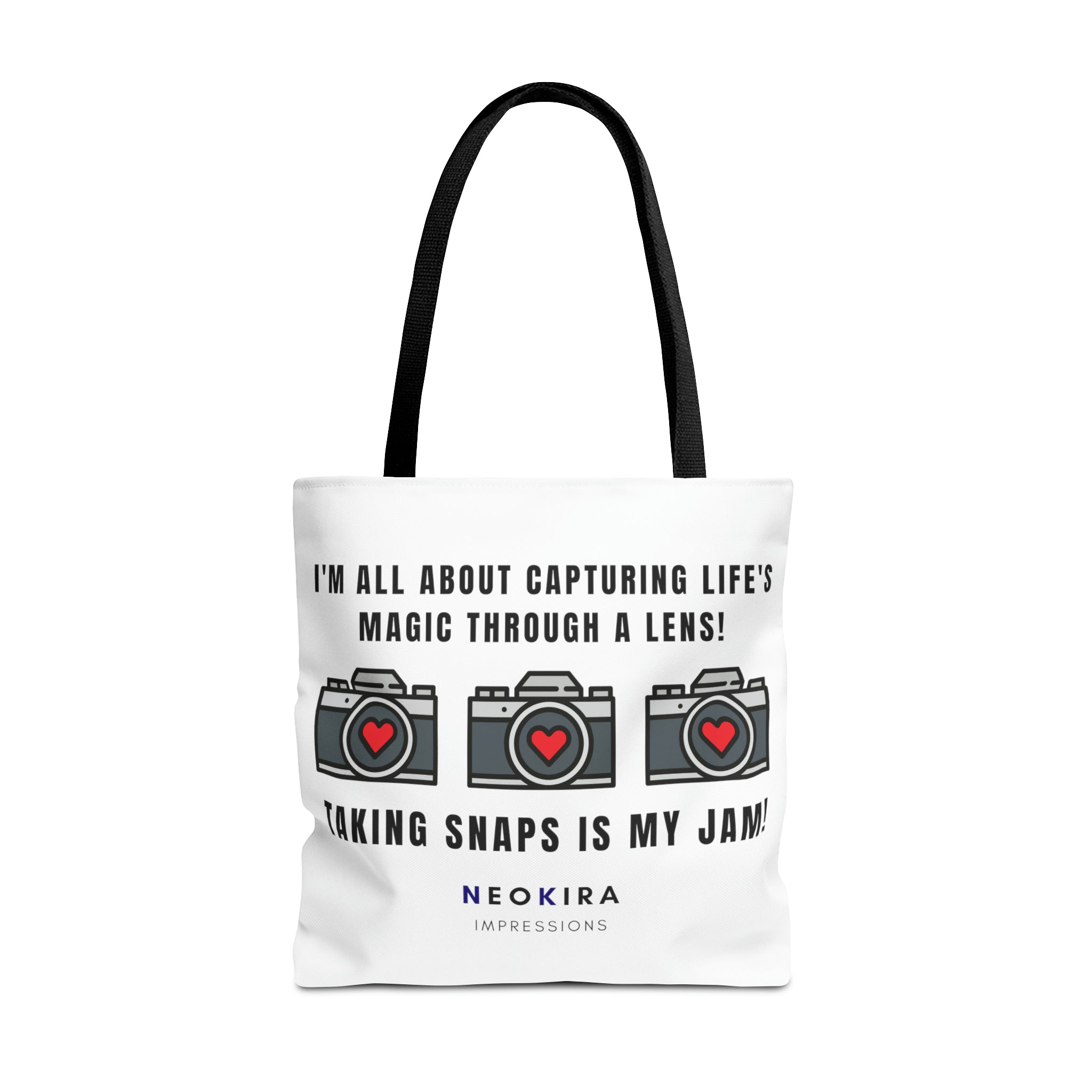 TAKING SNAPS IS MY JAM Tote Bag Tote Bag Printify 18