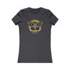 BLACK AND GOLDEN BUTTERFLY Women's Favorite Tee T-Shirt Printify S Dark Grey 