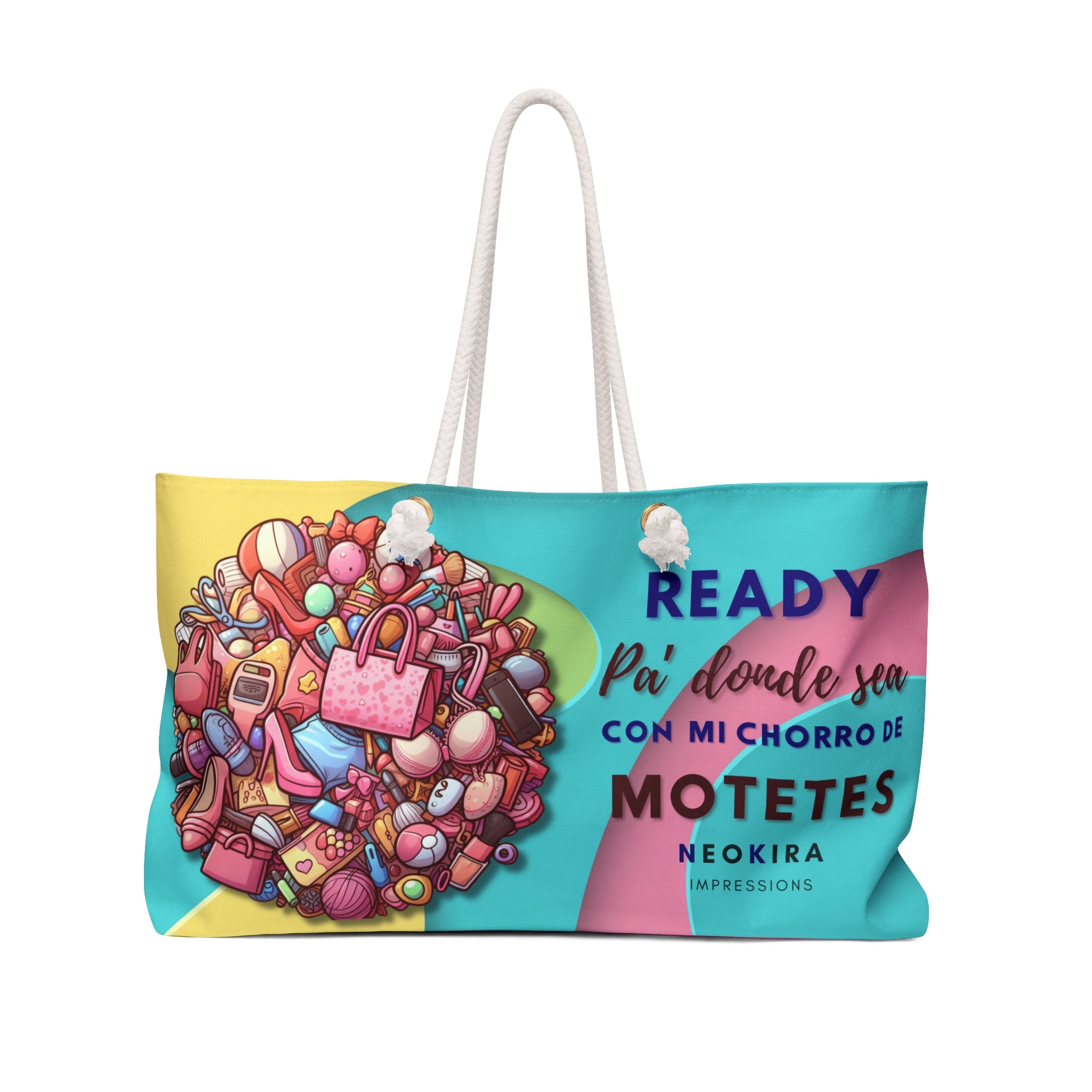 READY PA' DONDE SEA Weekender Bag Tote Bag Printify 24