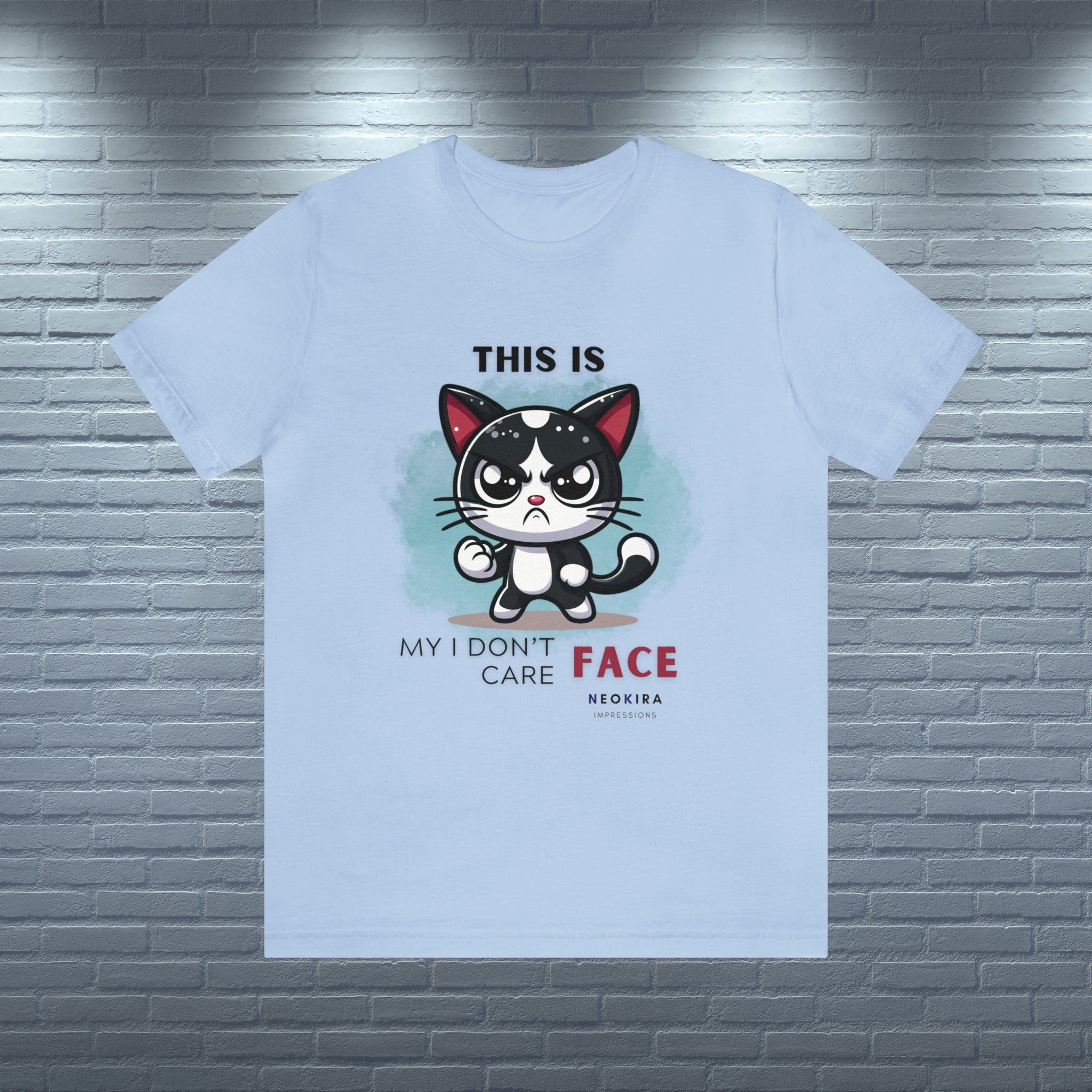 THIS IS MY I DON'T CARE FACE Unisex Jersey Short Sleeve Tee - NeoKira Unlimited