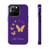 GOLDEN BUTTERFLIES Tough Phone Cases Phone Case Printify   