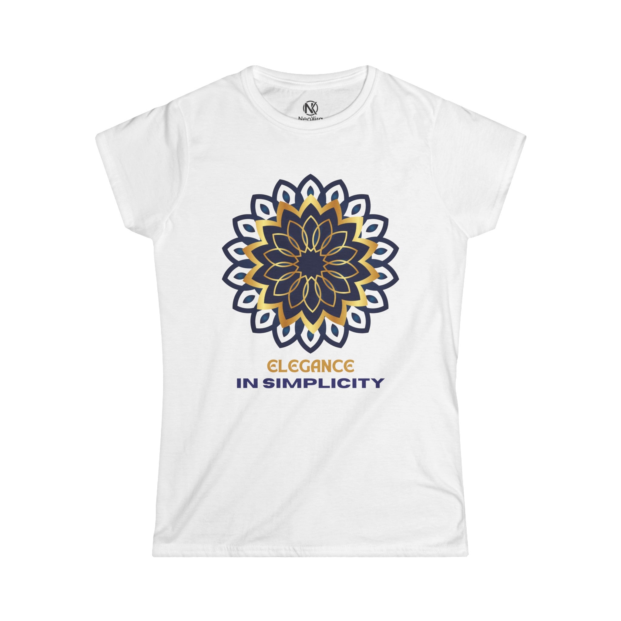 ELEGANCE IN SIMPLICITY  Women's Softstyle Tee T-Shirt Printify White S 