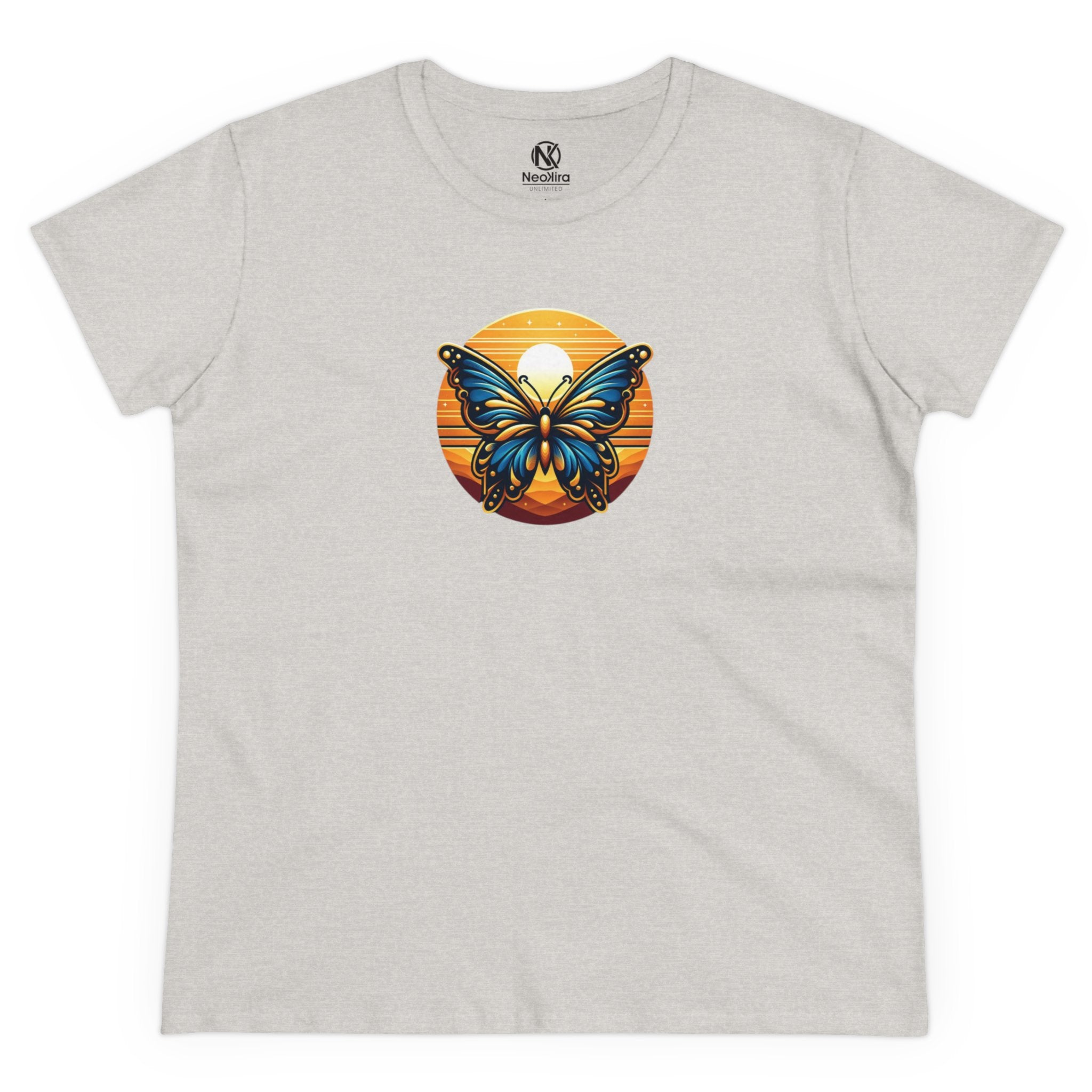 SMALL BUTTERFLY Women's Midweight Cotton Tee T-Shirt Printify   