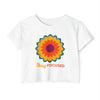 STAY FOCUSED MANDALA Women's Festival Crop Top Crop Tee Printify White 2XL 