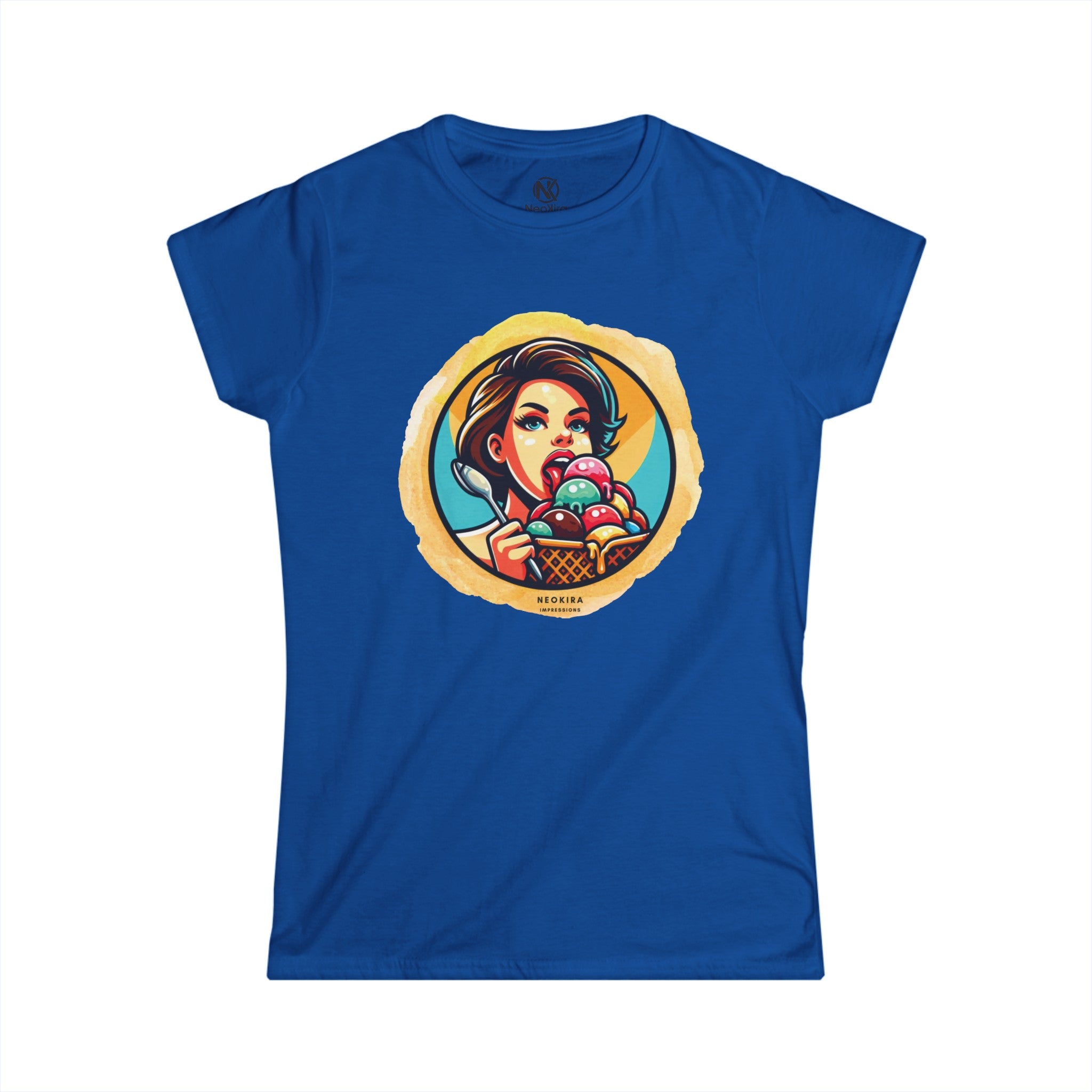 ICE CREAM Women's Softstyle Tee T-Shirt Printify Royal S 