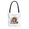 CUANDO ME LEVANTO Tote Bag Tote Bag Printify 13" × 13'' Navy 