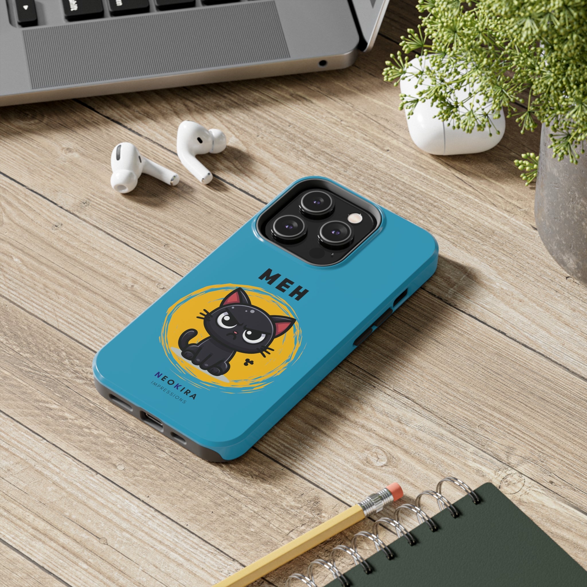 MEH (BLUE) Tough Phone Cases Phone Case Printify iPhone 14 Pro  