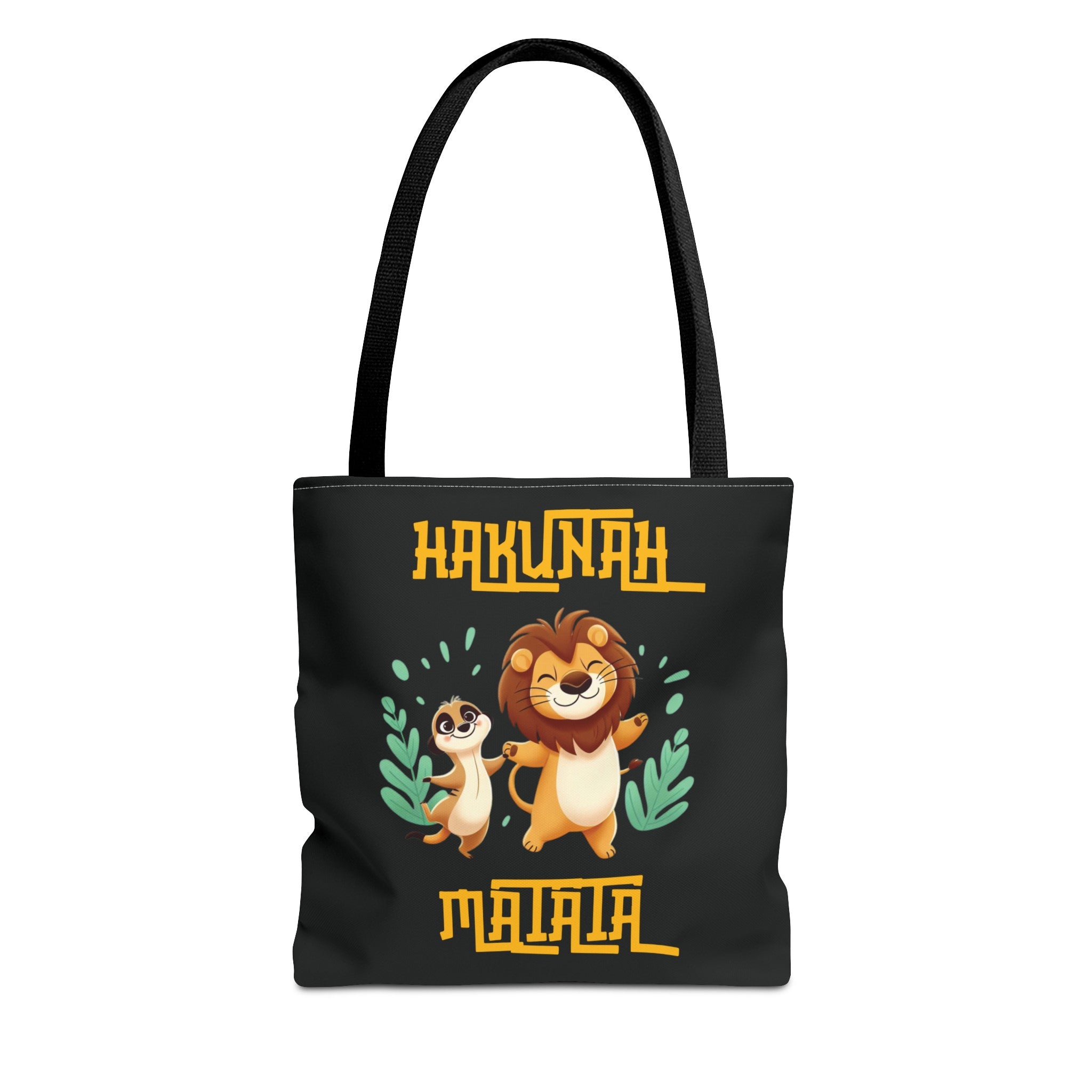 HAKUNAH MATATA BLACK Tote Bag Tote Bag Printify 13