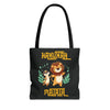 HAKUNAH MATATA BLACK Tote Bag Tote Bag Printify 13" × 13'' Black 