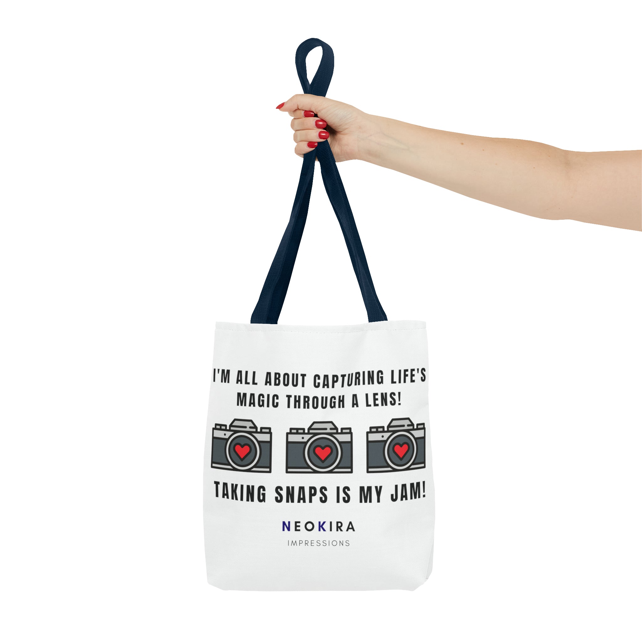 TAKING SNAPS IS MY JAM Tote Bag Tote Bag Printify   