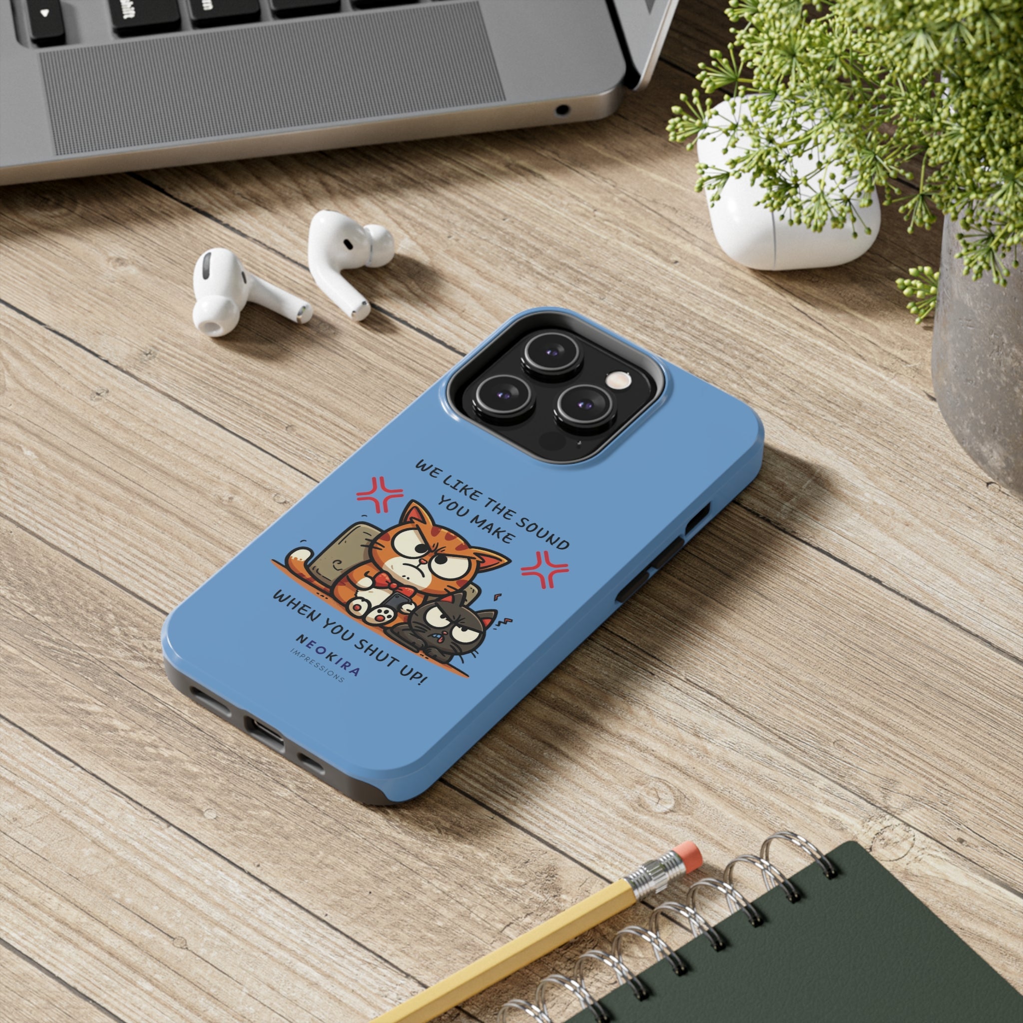 THE SOUND YOU MAKE (BLUE) Tough Phone Cases Phone Case Printify   