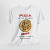 PIZZA IS THE ANSWER Unisex Heavy Cotton Tee T-Shirt Printify   