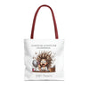 CUANDO ME LEVANTO Tote Bag Tote Bag Printify 16" × 16'' Red 