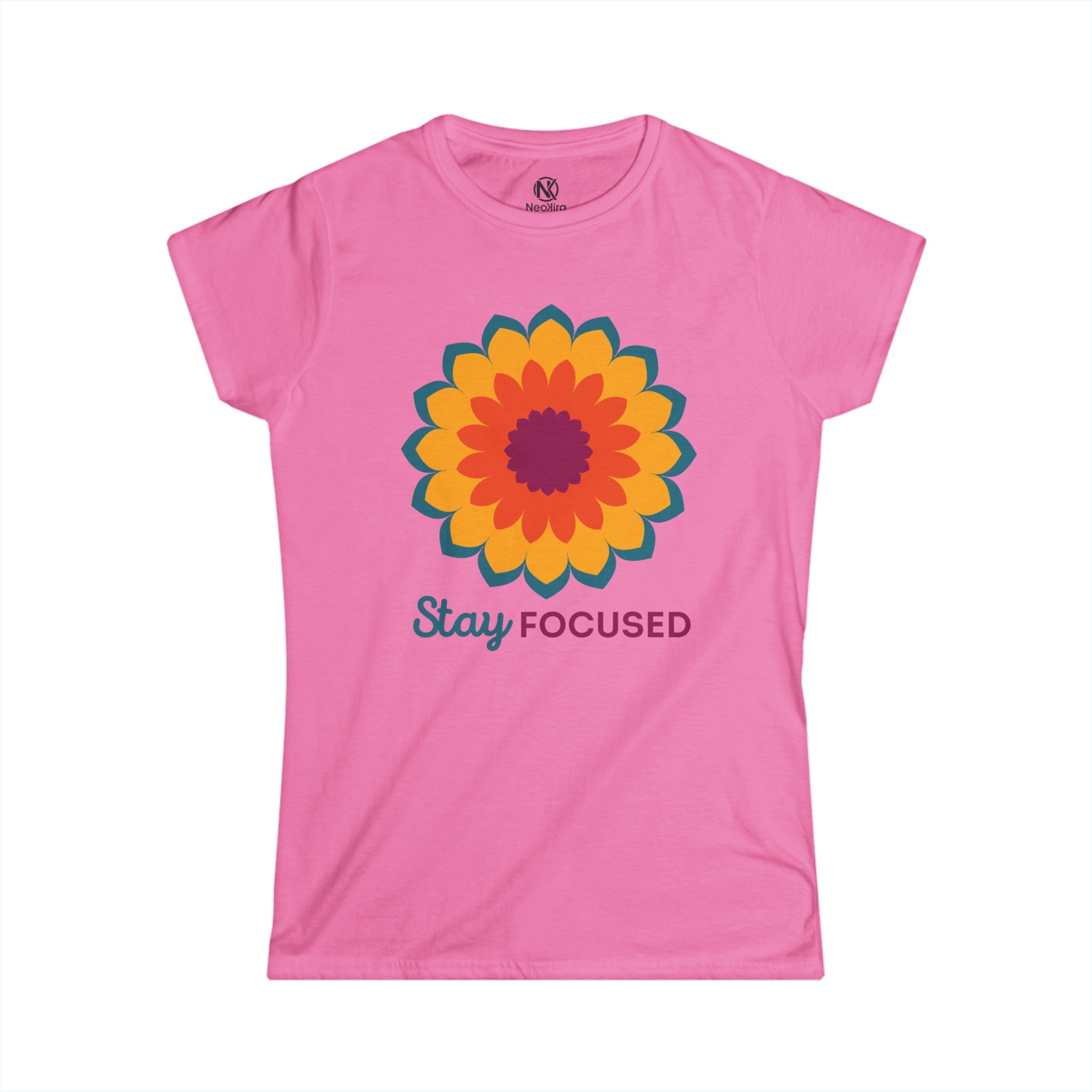 STAY FOCUSED Women's Softstyle Tee T-Shirt Printify Azalea S 