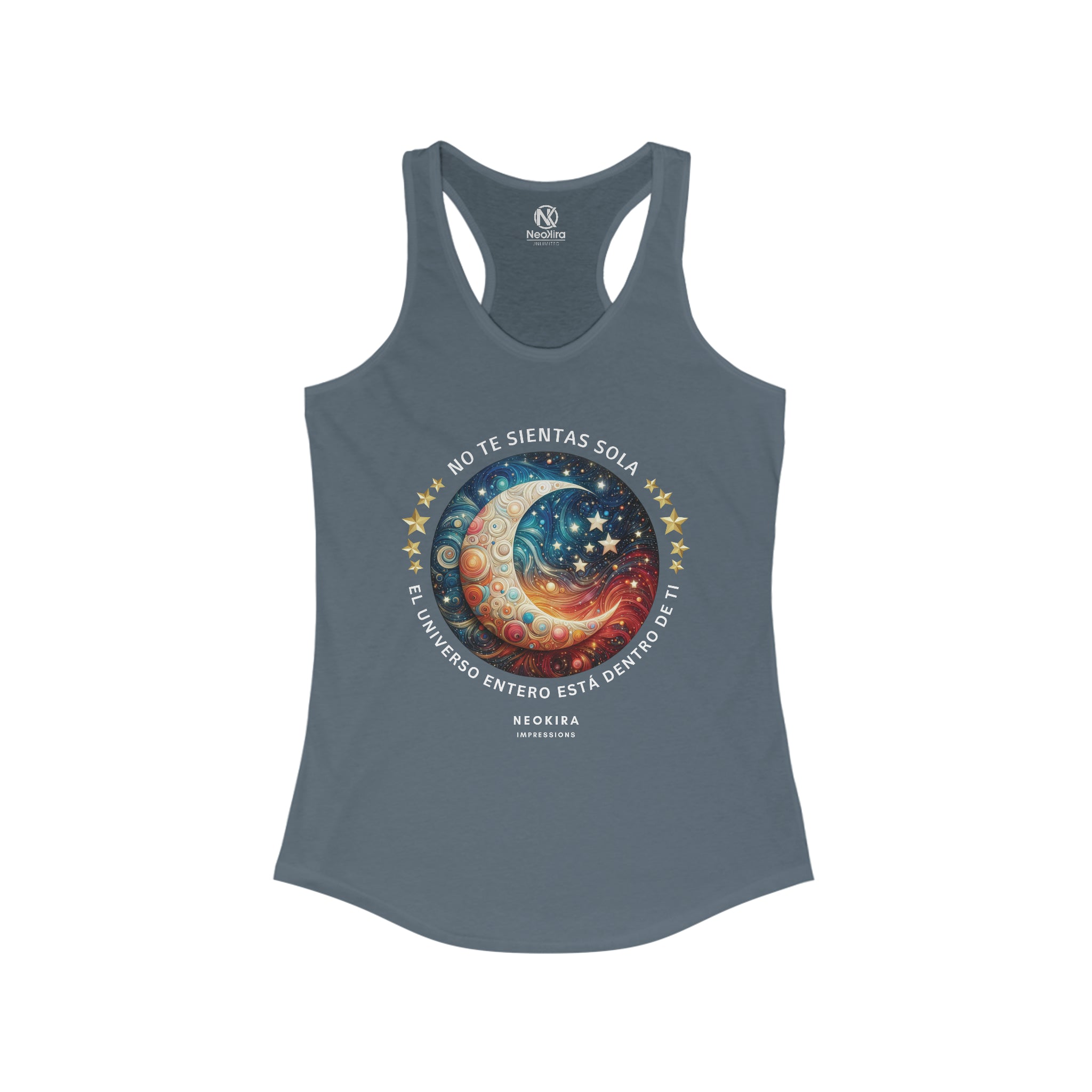 NO TE SIENTAS SOLA Women's Ideal Racerback Tank - NeoKira Unlimited