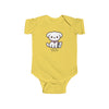 CUTE DOG AND CAT  Infant Fine Jersey Bodysuit Kids clothes Printify Butter NB (0-3M) 