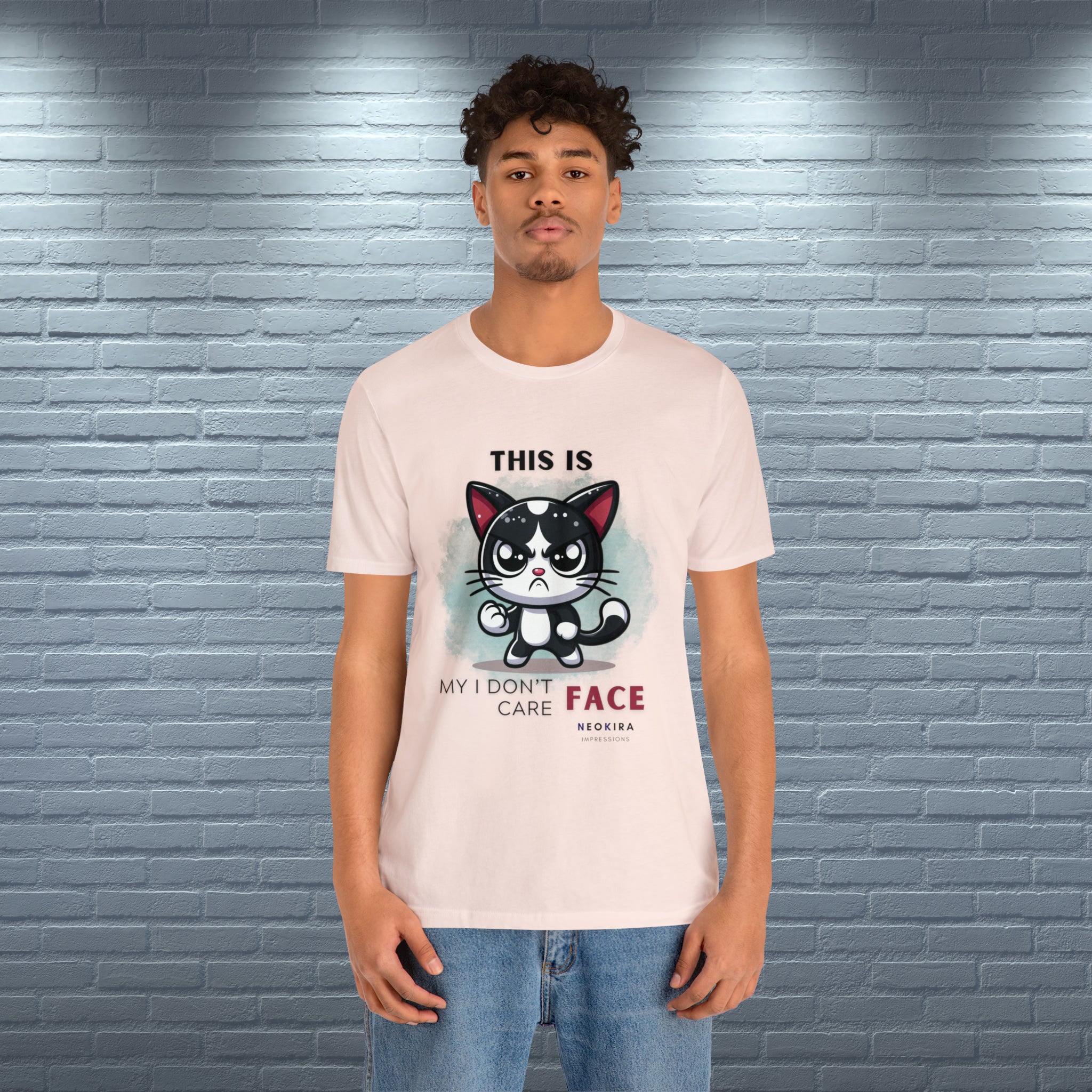THIS IS MY I DON'T CARE FACE Unisex Jersey Short Sleeve Tee - NeoKira Unlimited