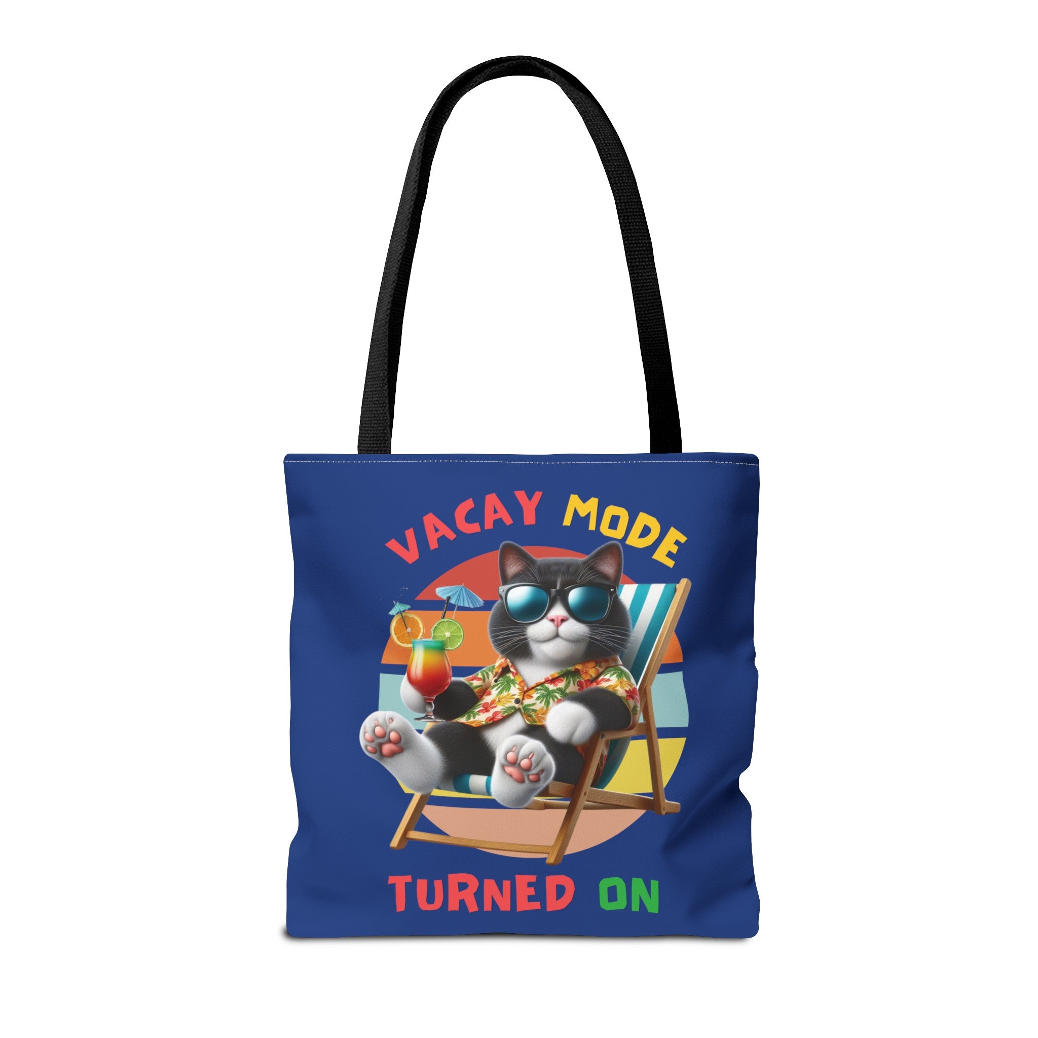 VACAY MODE ON Tote Bag Tote Bag Printify   