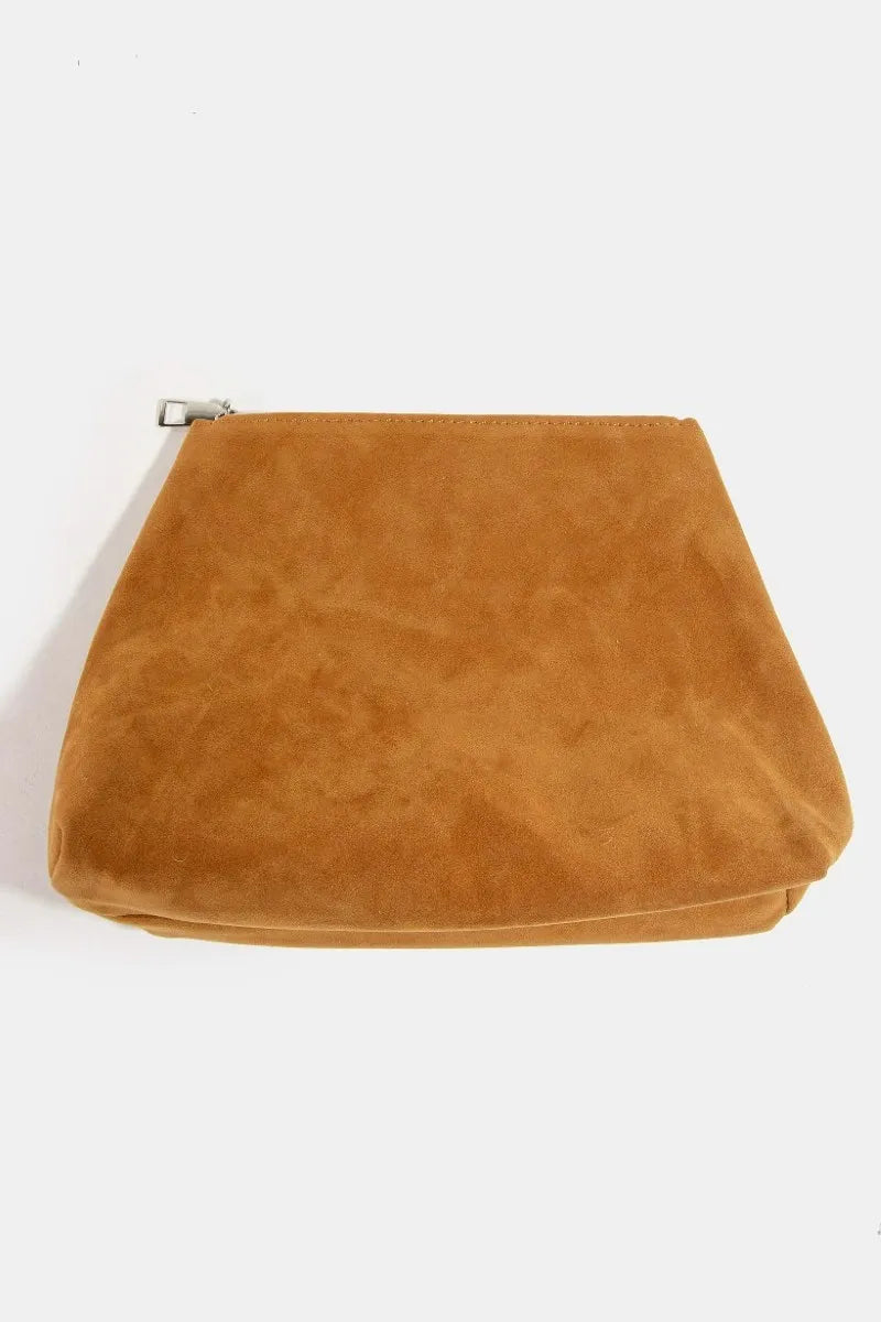 Boho Chic Layered Fringe Detail Suede Caramel Brown Hobo Bag - NeoKira Unlimited