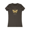 BUTTERFLY AND A CIRCLE  Women's Favorite Tee T-Shirt Printify S Brown 