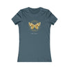 BUTTERFLY AND A CIRCLE  Women's Favorite Tee T-Shirt Printify S Deep Teal 