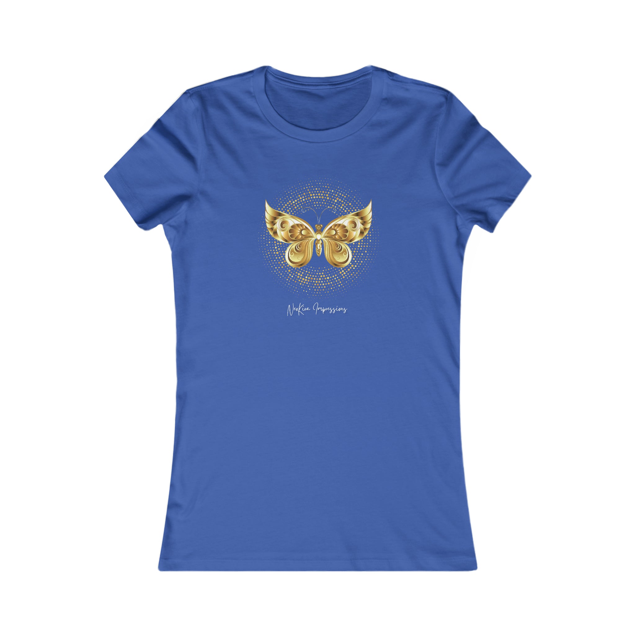 BUTTERFLY AND A CIRCLE  Women's Favorite Tee T-Shirt Printify S True Royal 