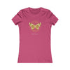 BUTTERFLY AND A CIRCLE  Women's Favorite Tee T-Shirt Printify S Berry 