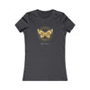 BUTTERFLY AND A CIRCLE  Women's Favorite Tee T-Shirt Printify S Dark Grey 